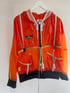 Orange Hooded Parachute Jacket Image 3