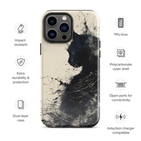 Image 20 of Black Cat On Ivory Tough Case for iPhone®