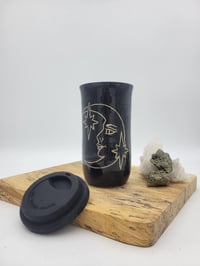 Image 3 of Black Moon Face Travel Mug 