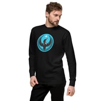 Image 3 of Premium Crewneck Sweatshirt - Blue Rebel Loon