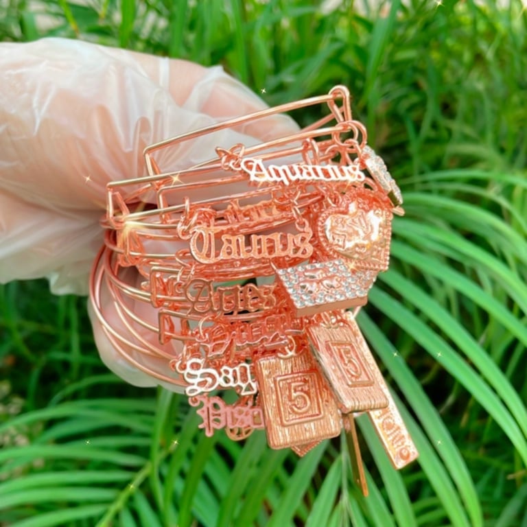 Rose Zodiac Bangles