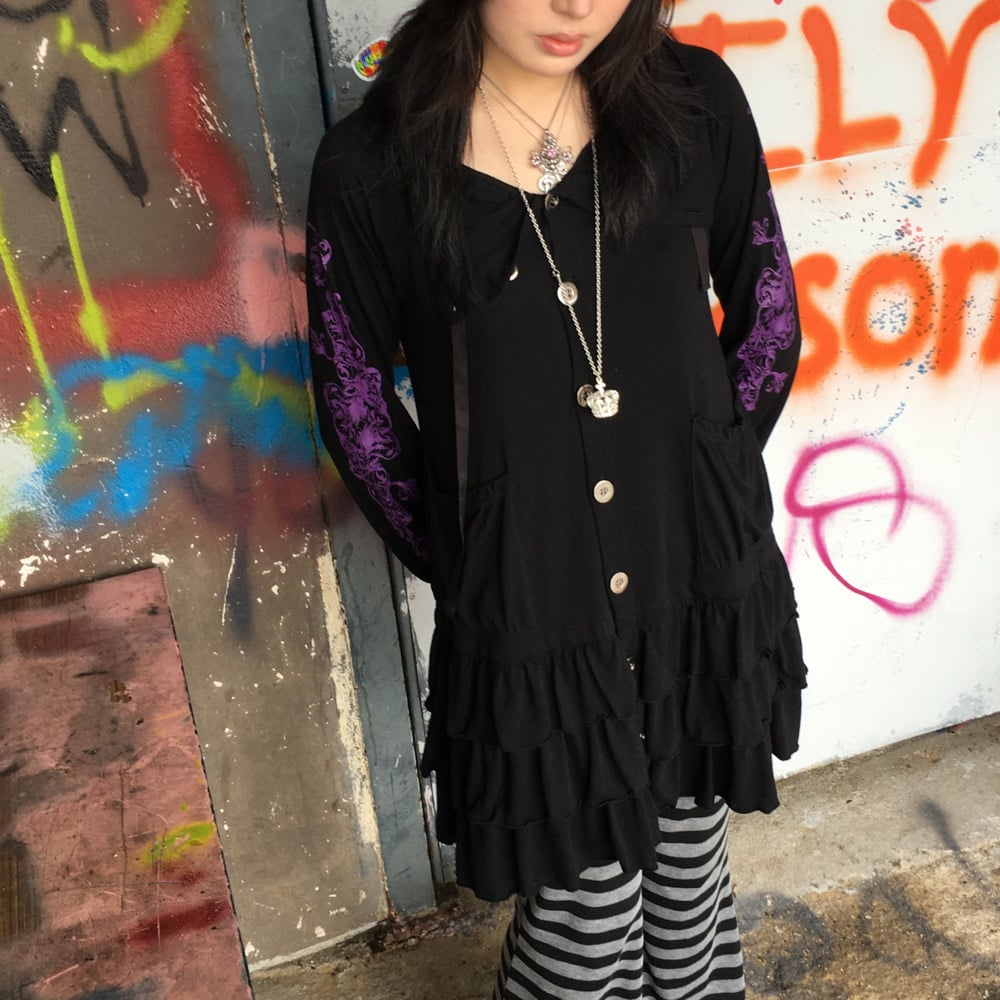 ワンピース 00s algonquins velvet frill coat grunge Algonquins one piece | dirt fruits