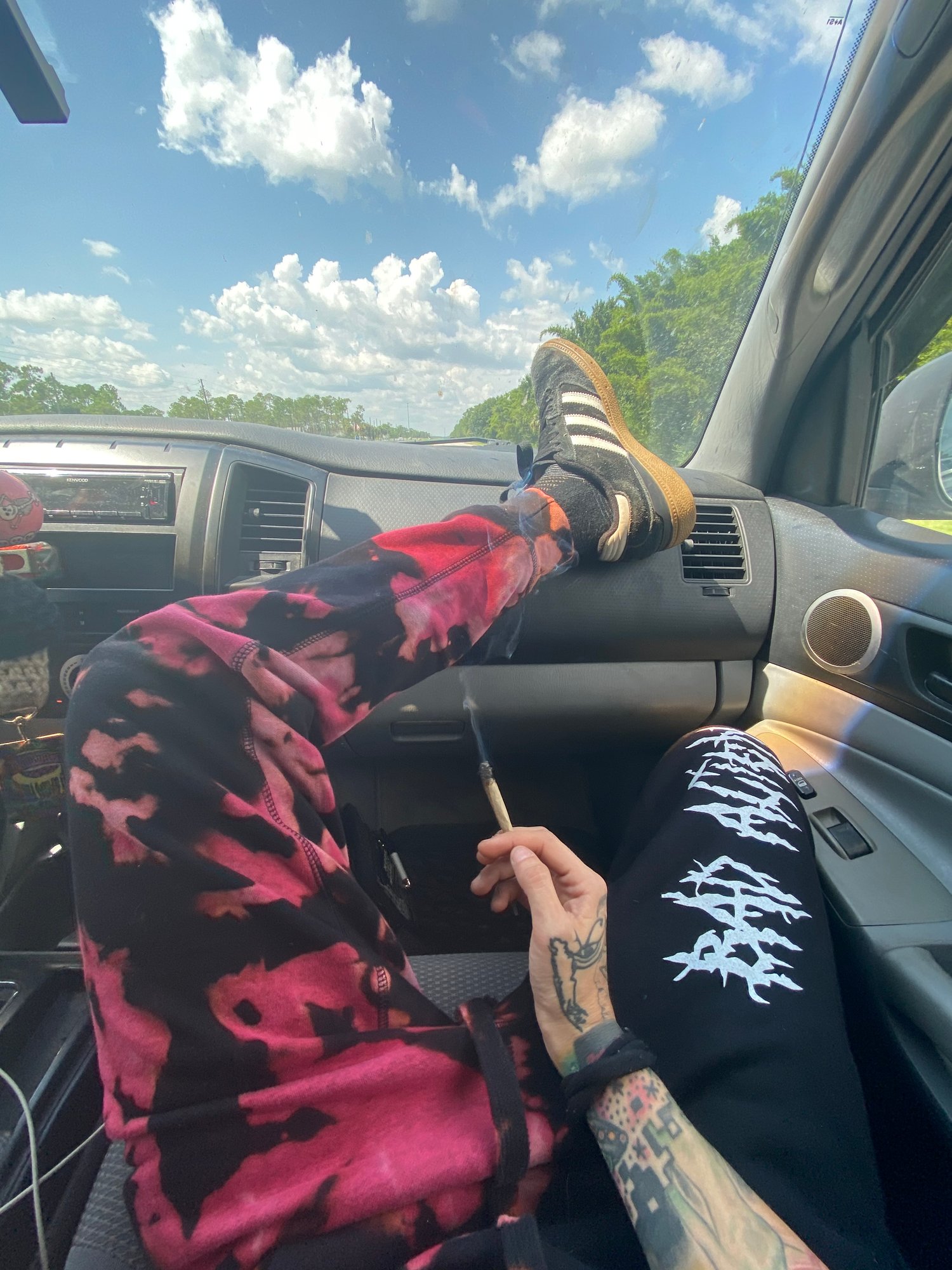 Image of BLOODBATH SPLIT DYE JOGGERS