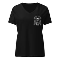Image 2 of Smash Side MFG Women’s relaxed v-neck t-shirt