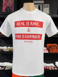 Real is Rare  T-shirt (White/red)