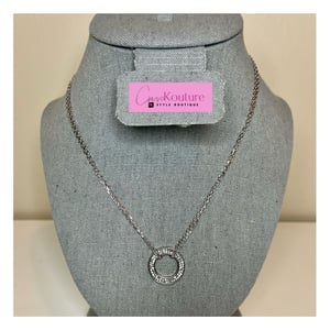 Image of Crave Circle Pendant Necklace 
