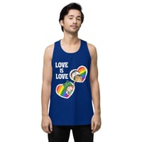 Image 3 of Rainbow Love is Love : Men’s premium tank top