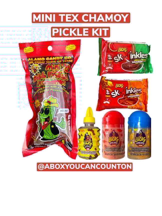 Mini Tex Chamoy Pickle Kit6 Items A Box You Can Count On