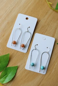 Image 1 of Sterling Silver ‘U’ Earrings (2 pairs)