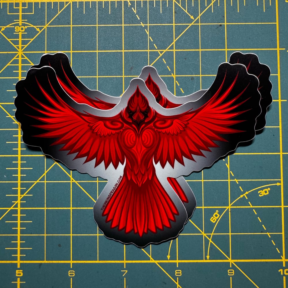 Image of Cardinal Flight - Sticker 2pk