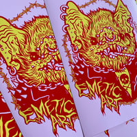 Image 2 of Bat Pack Yellow And Red Print