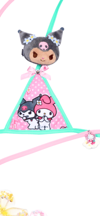 Image 4 of Kuromi&mymelody micro top set