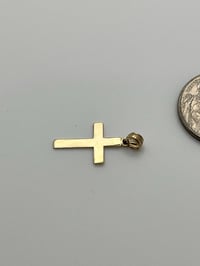 Image 3 of 14k Cross Plain