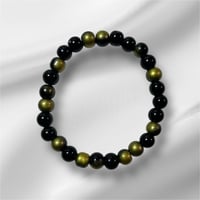 Men Black & Gold Bracelet