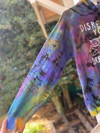 Image 3 of MEDIUM Disrespect Your Surroundings Tie Dye Hoodie 1p