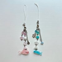 Image 2 of matching whale shark phone charms