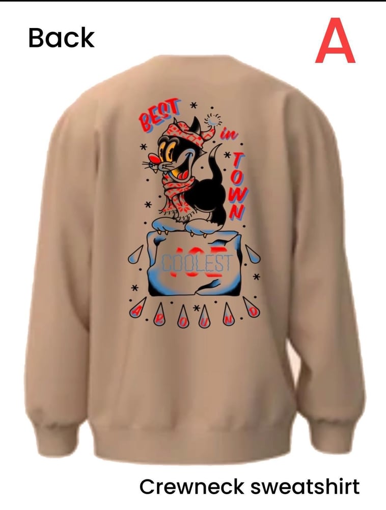 Image of Hybrid moment tattoos Cool Cat crewneck