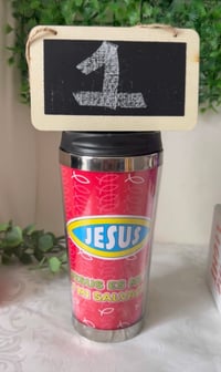 Image 1 of 14 oz Jesus Frases Bíblicas Tumbler