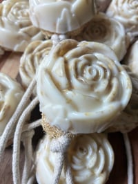 Image 3 of Oatmeal Chamomile & Rose Soap On A Rope