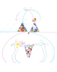 Image 1 of Diver swimming with tropical fish hellokitty