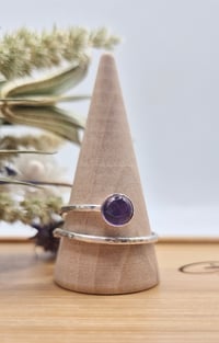 Image 2 of Amethyst Adjustable Ring 