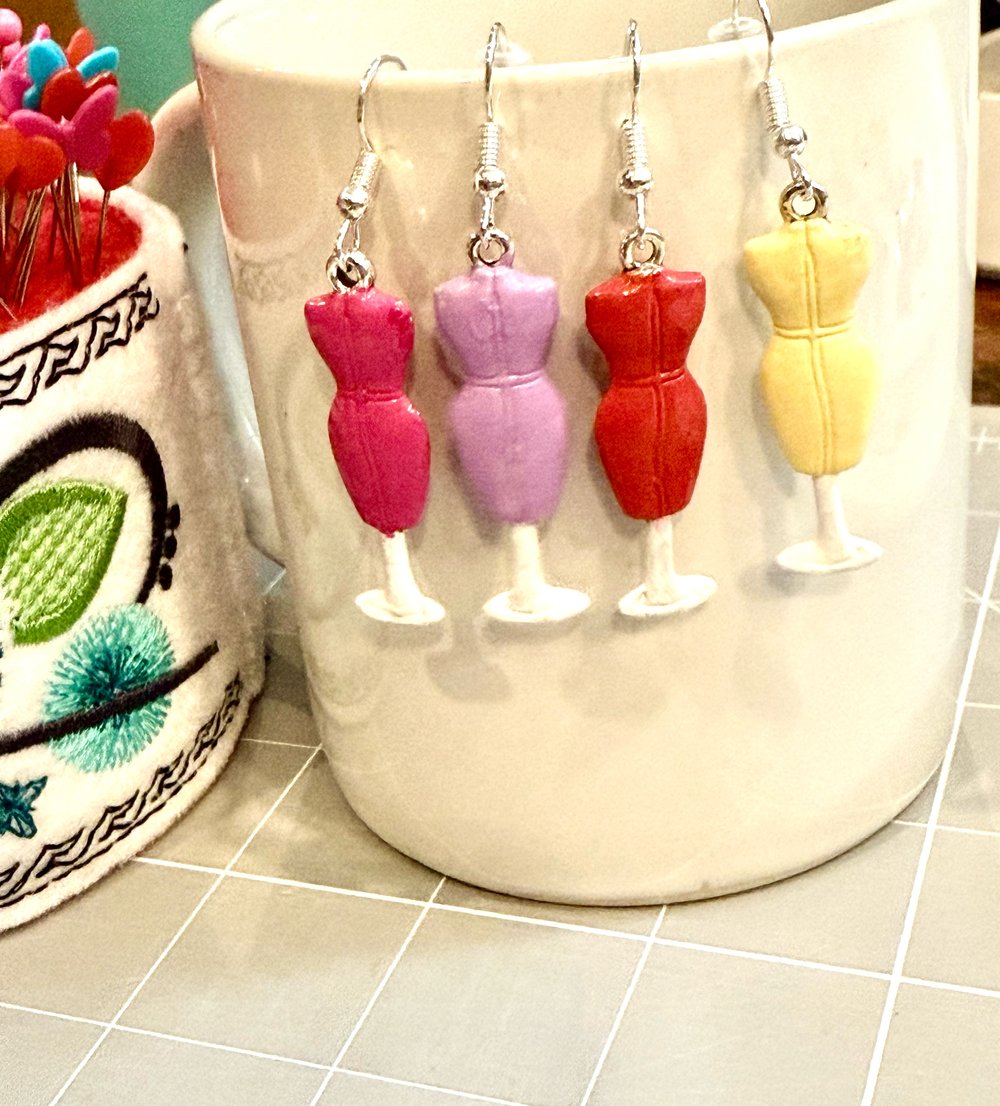Image of Colorful Mannequin Earrings