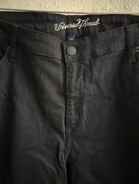 Image 7 of New Sz 22W Universal Threads Black denim shorts #1117*1.2