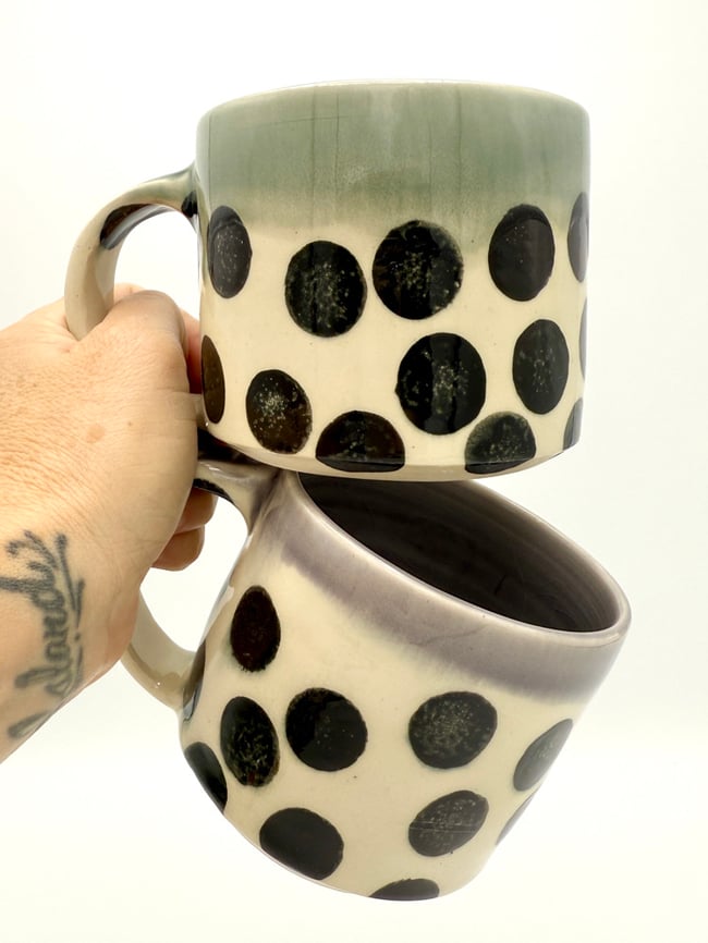 Polka Dot Mugs 