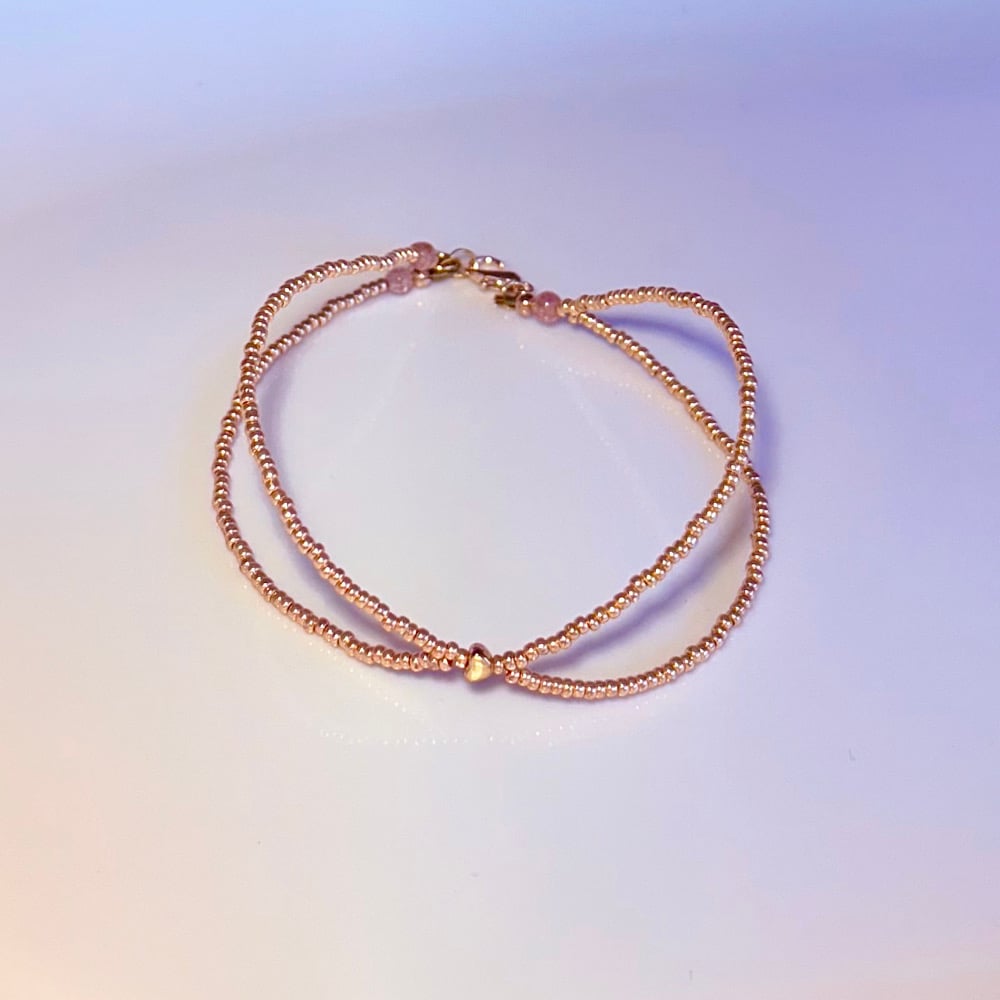 Pink Champagne Anklet