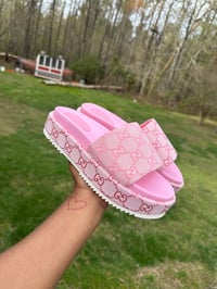 Image 2 of Pink GG Sandals