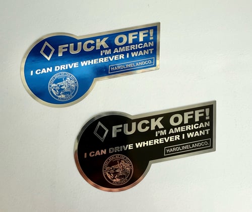 Image of Fuck Off HOV Sticker