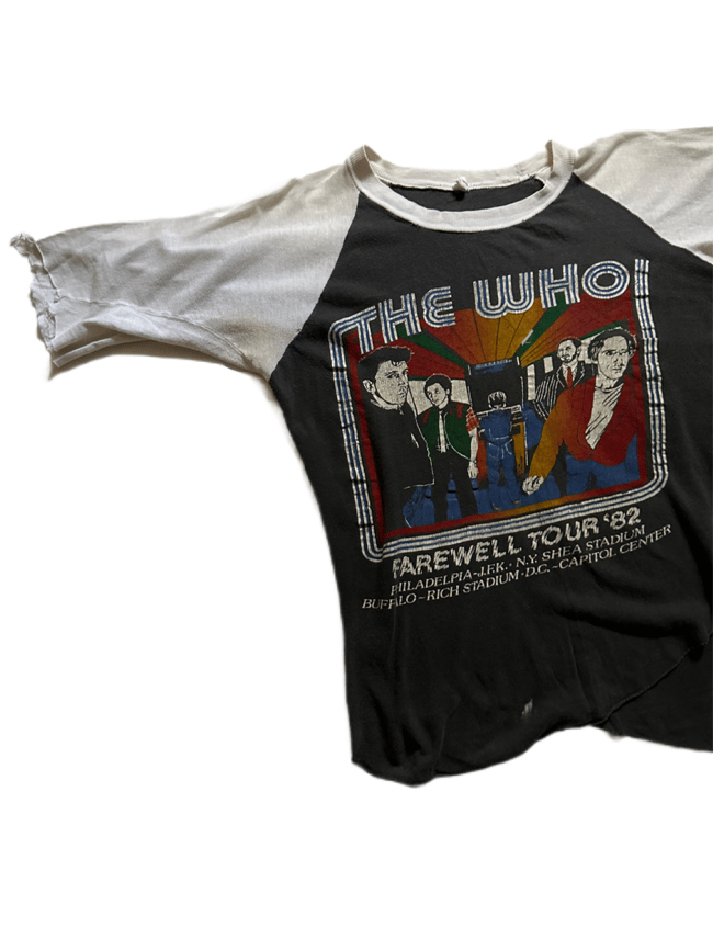'83 WHO raglan concert t shirt