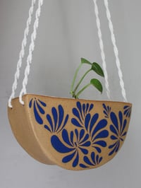 Image 2 of 'VERA AZUL' Hanging Ceramic Luna Planter