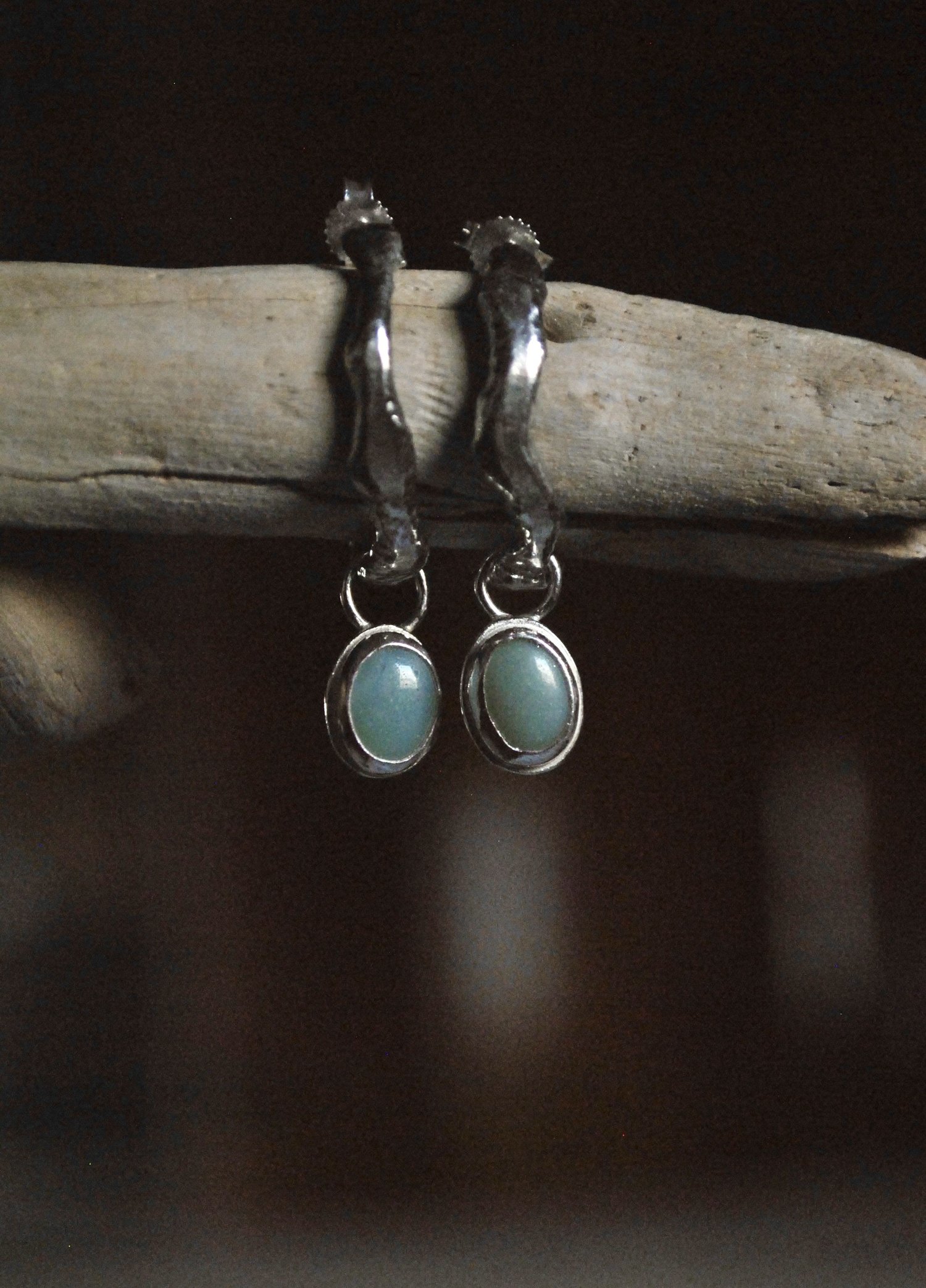 Image of Orecchini “rami” con amazzonite