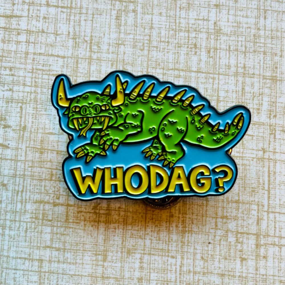 WHODAG? Hodag 1.75” WI Cryptid Soft Enamel Pin