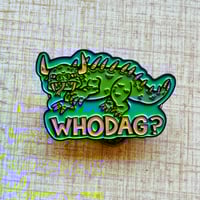 Image 3 of WHODAG? Hodag 1.75” WI Cryptid Soft Enamel Pin