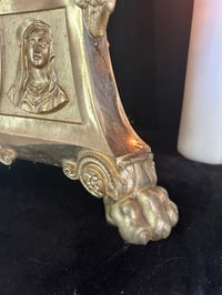 Image 5 of Très grand pique cierge d’église en bronze massif, début 1900