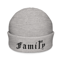 Image 2 of Family 1st Black font Fisherman beanie