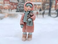 Image 1 of Spun Cotton Doll Ornament, Greta