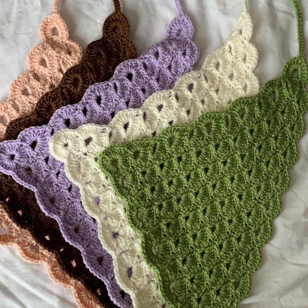 Image of crochet bandana