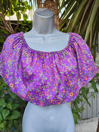 Image 6 of Gypsy top purple flowers 