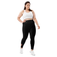 Image 5 of Clown-Free Zone Extended Size Leggings