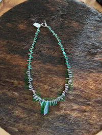 Turquoise Slab Necklace 