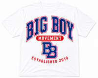 White/Blue/Red Varsity Tee