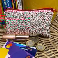 Image 3 of Liberty Print Mini Pouch // Dog Treat Pouch // Soap Bar Pouch // Coin Purse Ditsy