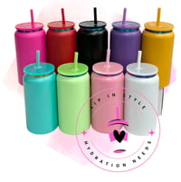 16oz - Powder Coated, Rainbow Plated Stainless Steel Libby