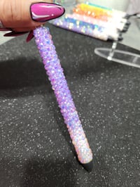 Image 2 of Lavender & White Rhinstone Pen
