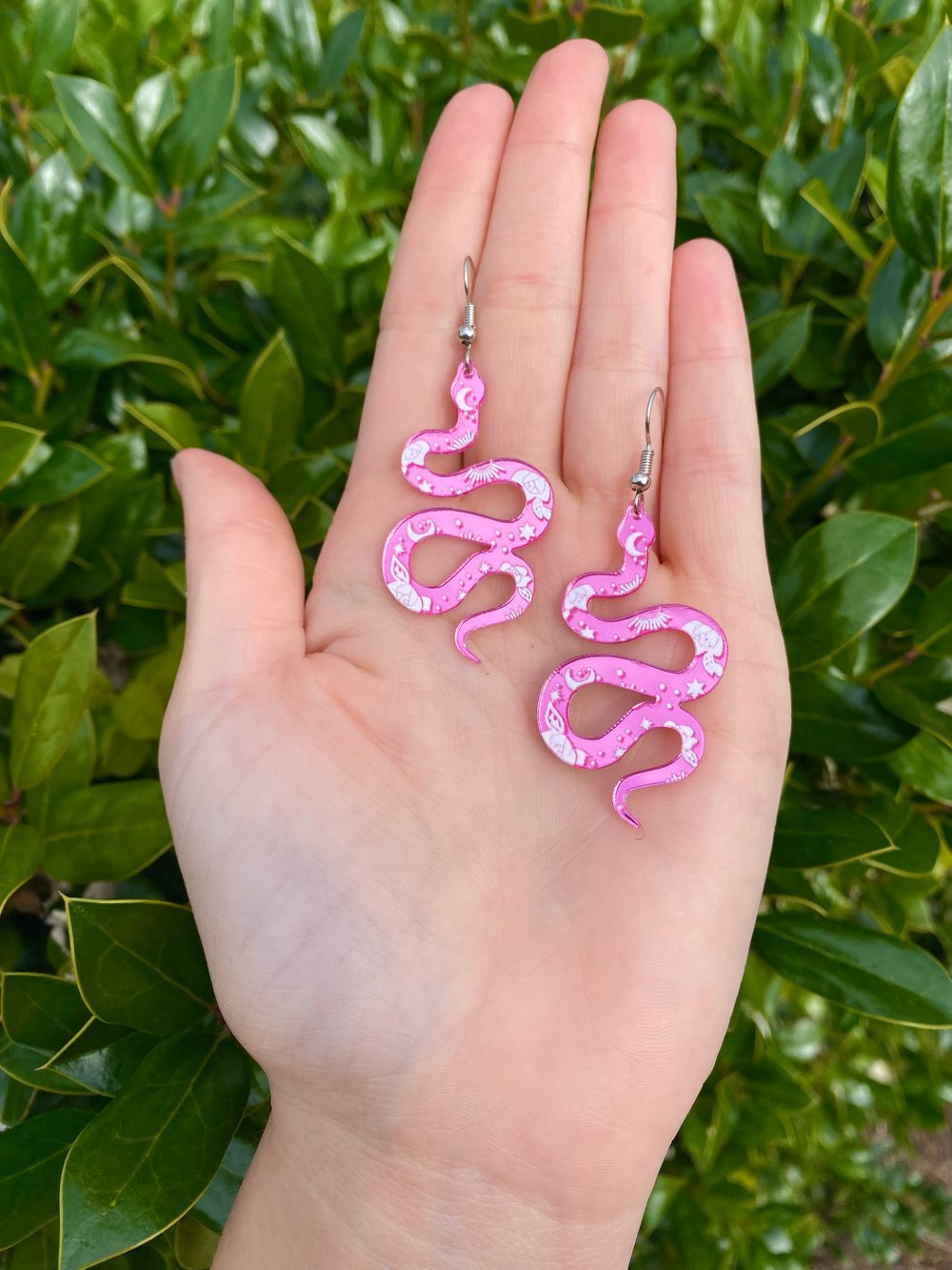 acrylic/lasercut earrings