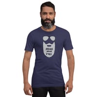 Image 9 of Jesus Saves Y'all Grey Bearded Canvas Bella tee - FREE SHIPPING!!