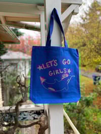 Image 4 of Let's Go Girls Canvas Tote Bag